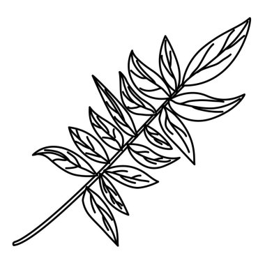 Yaprak ekoloji simgesine sahip dal