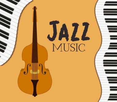 piyano klavye ve keman ile caz günü posteri