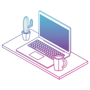 iş yeri sahne izometrik simgeler