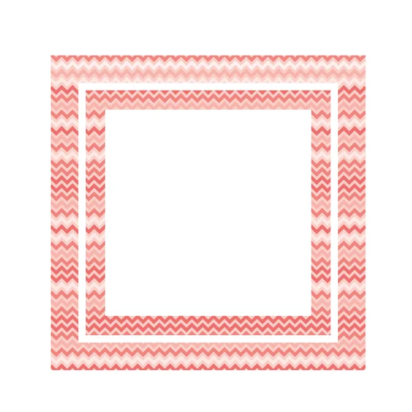 Textiel patroon frame geïsoleerd icoon — Stockvector
