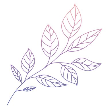 Yaprak ekoloji simgesine sahip dal