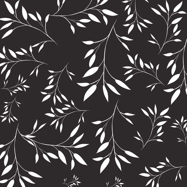 Bonito folhas padrão fundo isolado ícone —  Vetores de Stock