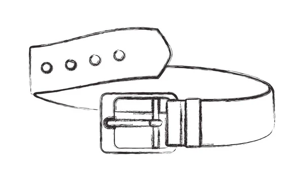 Masculino elegante cinturón icono — Vector de stock