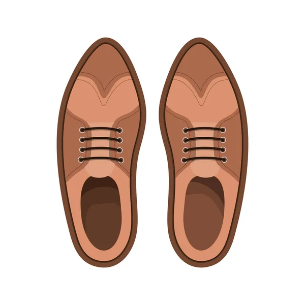 Elegante mannelijke paar schoenen — Stockvector