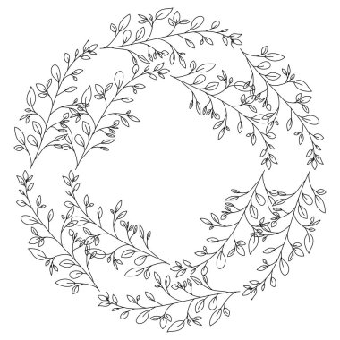 taç yapraklar dairesel çerçeve