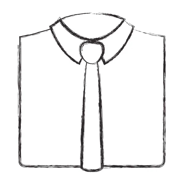 Elegant overhemd met stropdas — Stockvector