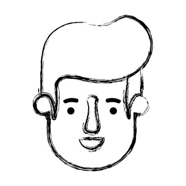 genç adam baş avatar karakter