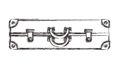 bavul seyahat izole simgesi