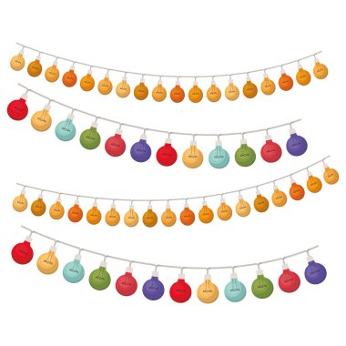 christmas izole simge ışık