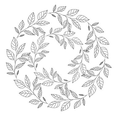 taç yapraklar dairesel çerçeve
