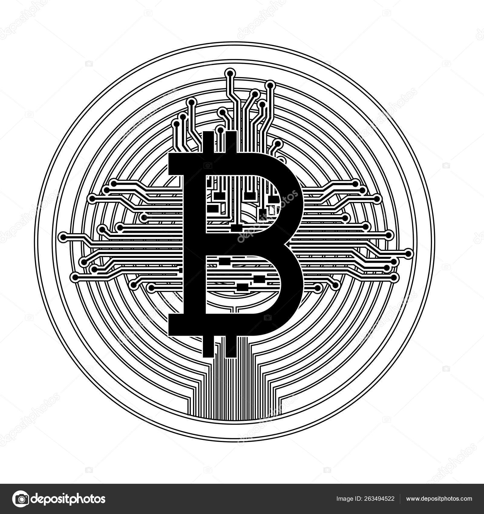 Bitcoin with circuit lines commerce technology Stock Vector by  ©grgroupstock 263494522