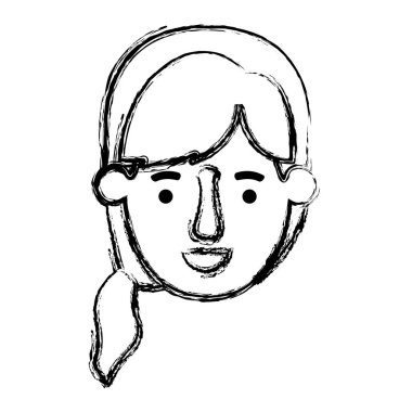 güzel ve genç kadın baş