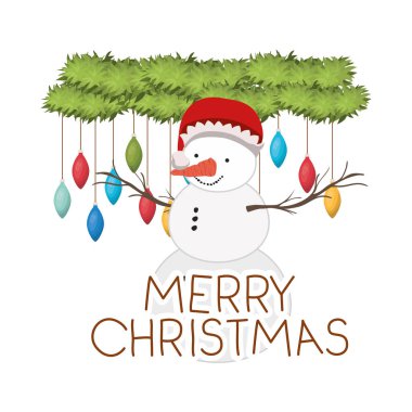 şapka ve çelenk simgesi ile kardan adam