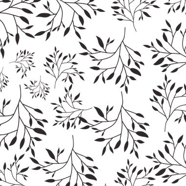 güzel yapraklar desen arka plan izole simgesi