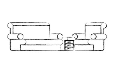 oturma odası sahne simgeler