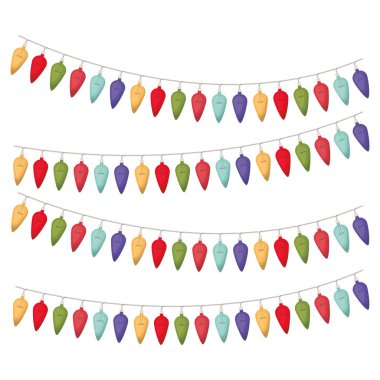 christmas izole simge ışık