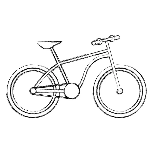 Ikona na białym tle retro rowerów — Wektor stockowy