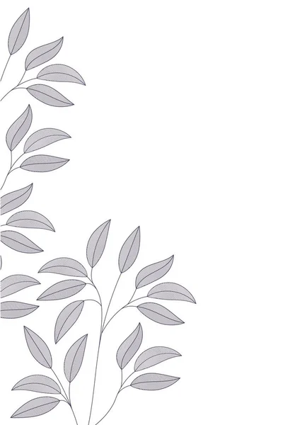 Rama con hojas icono aislado — Archivo Imágenes Vectoriales