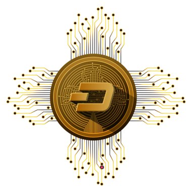 devre hatları ile cryptocurrency dash sikke