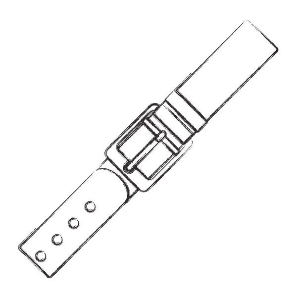 Masculino elegante cinturón icono — Vector de stock