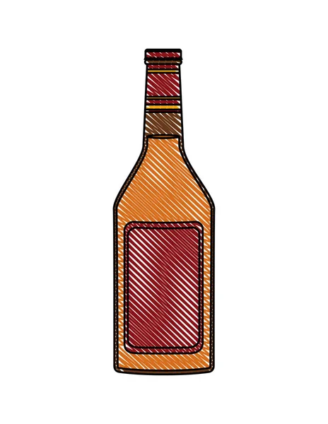 Icône de bouteille de boisson alcoolisée — Image vectorielle