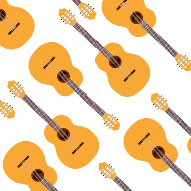 Gitar müzik aleti desen