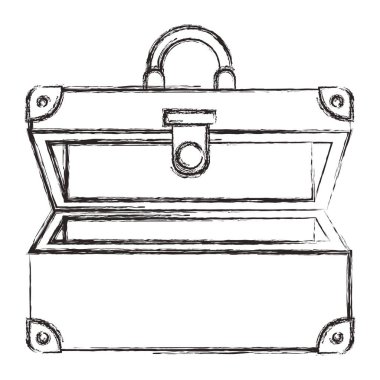 Bavul açık izole simge seyahat etmek