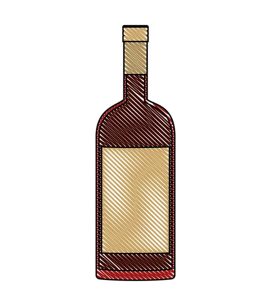 Icône de bouteille de boisson alcoolisée — Image vectorielle