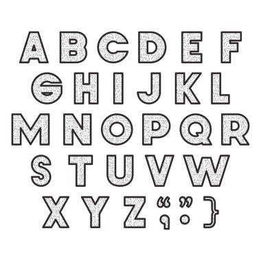 alfabe türü yazı tipi simgeleri