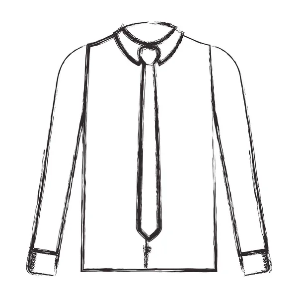 Kravatlı zarif gömlek — Stok Vektör