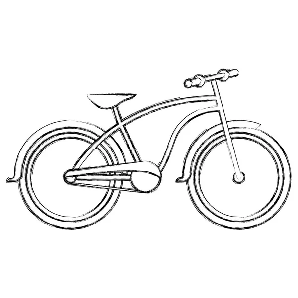 Retro Bisiklet izole simgesi