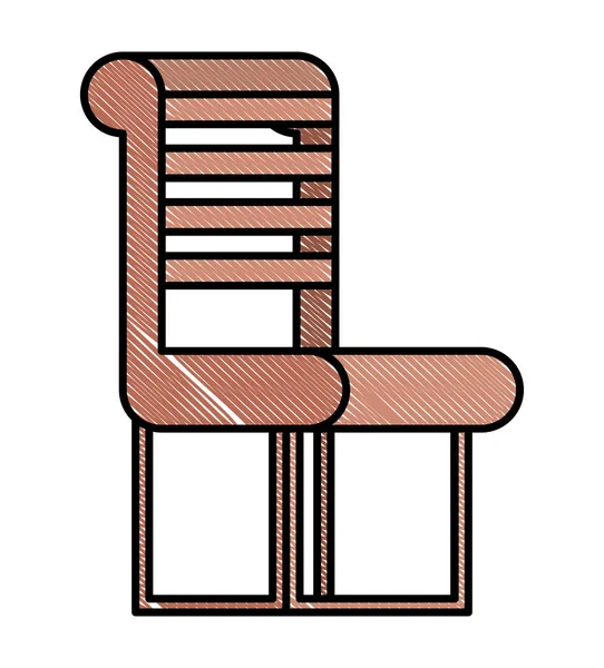 Parque ícone de cadeira de madeira —  Vetores de Stock