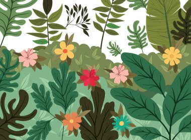 orman sahne desen arka plan