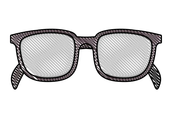 Ochelari de vedere pictograma accesoriu optic — Vector de stoc