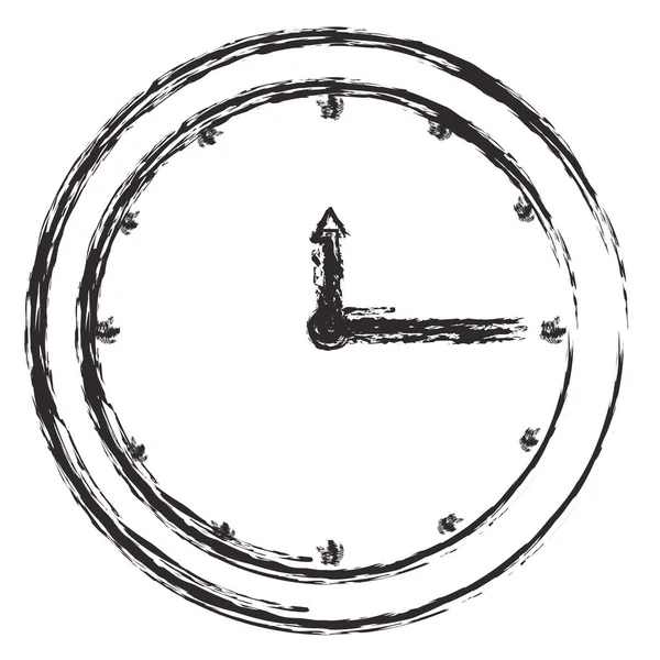 Tijd klok horloge pictogram — Stockvector