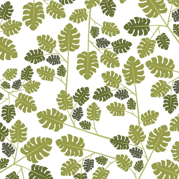树枝与叶生态模式 — 图库矢量图片
