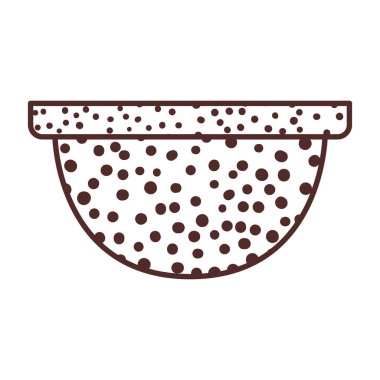 sevimli saksı izole simgesi