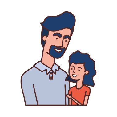kızı avatar karakteri ile baba