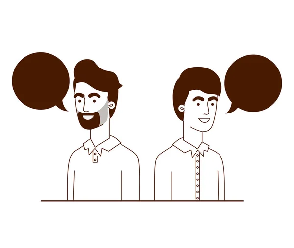 Мужчины с логотипом аватара — стоковый вектор