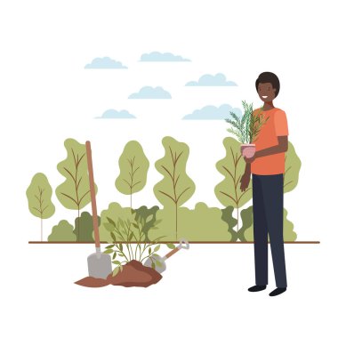 peyzaj bitki ağaç ile adam