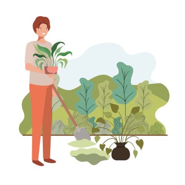 peyzaj bitki ağaç ile adam