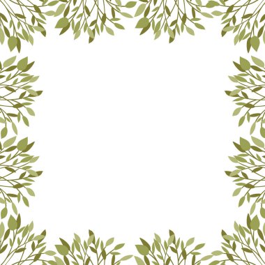 dalları ve yaprak simgesi ile desen