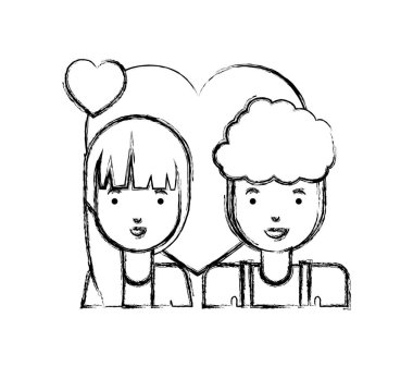 kalpler ile genç çift karakter seviyorum