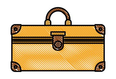 bavul seyahat izole simgesi