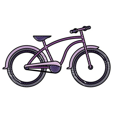 Retro Bisiklet izole simgesi