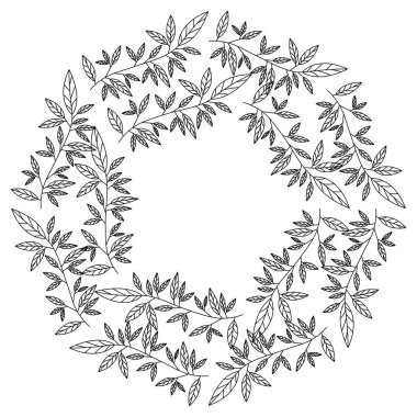 taç yapraklar dairesel çerçeve