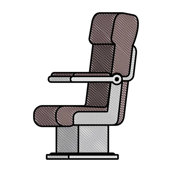 飛行機の椅子分離アイコン — ストックベクタ