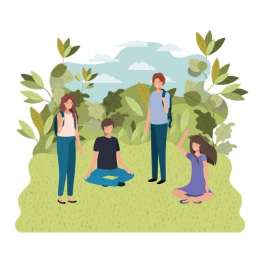 manzara avatar karakteri insanların grubu