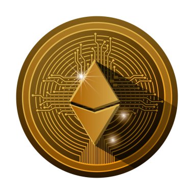 devre hatları ile cryptocurrency etherum sikke