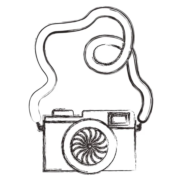 카메라 사진 고립 된 아이콘 — 스톡 벡터